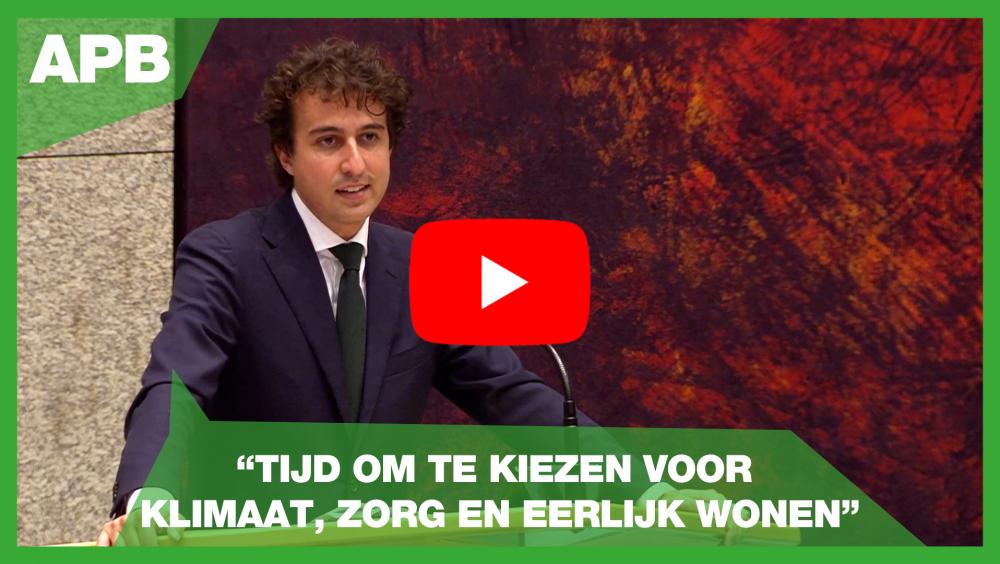 Jesse Klaver tijdens de APB