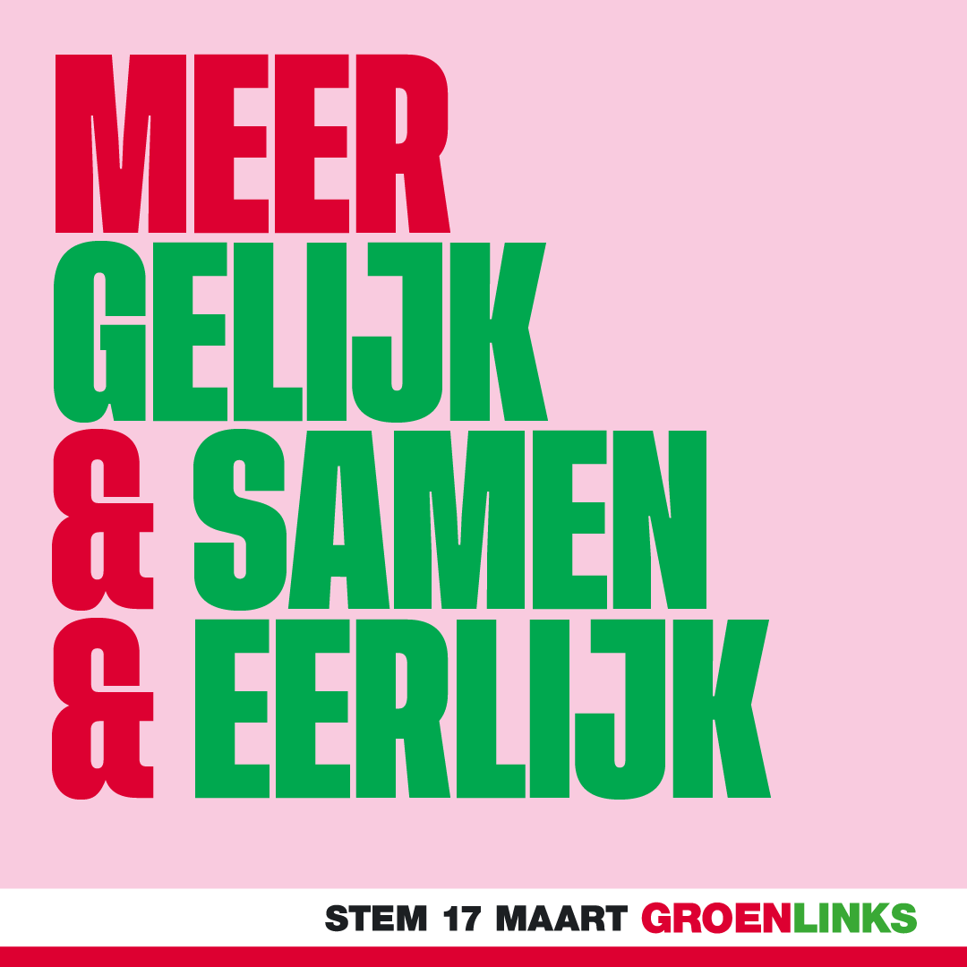 Meer Gelijk & Samen & Eerlijk